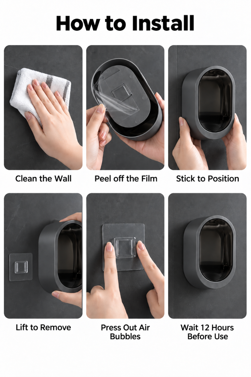 Tydal Touch-Free Toilet Brush Kit